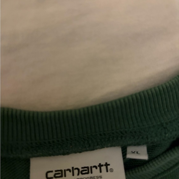Carhartt Men's Forest Green Crewneck Sweater - Picture 4 of 5
